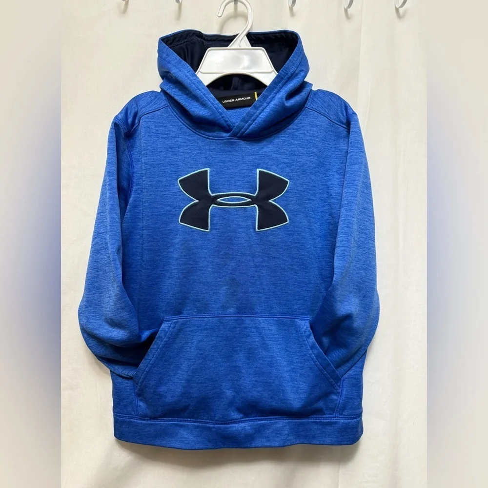 Under Armour Royal Blue Pullover Hoodie Youth Large 0134